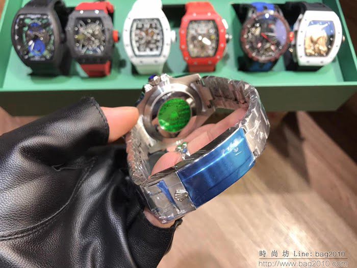 ROLEX勞力士 水鬼系列 全自動機械機芯 鍍膜玻璃 三珠鋼帶保險扣 男士腕表  wssb4691